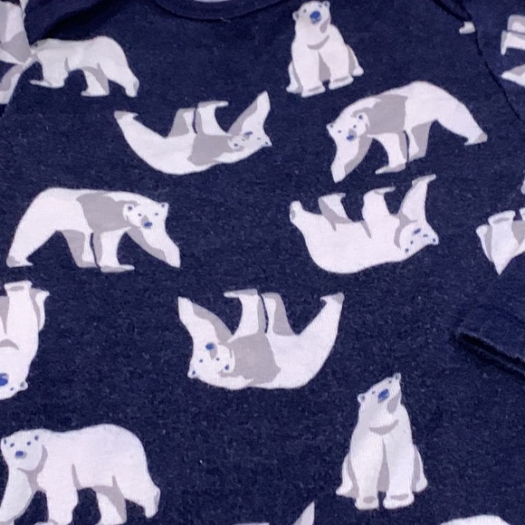 Geoege, Child of Mine & Old Navy Long-Sleeve Bundle in White/Blue/Teal 12-18M - Picture 10 of 12